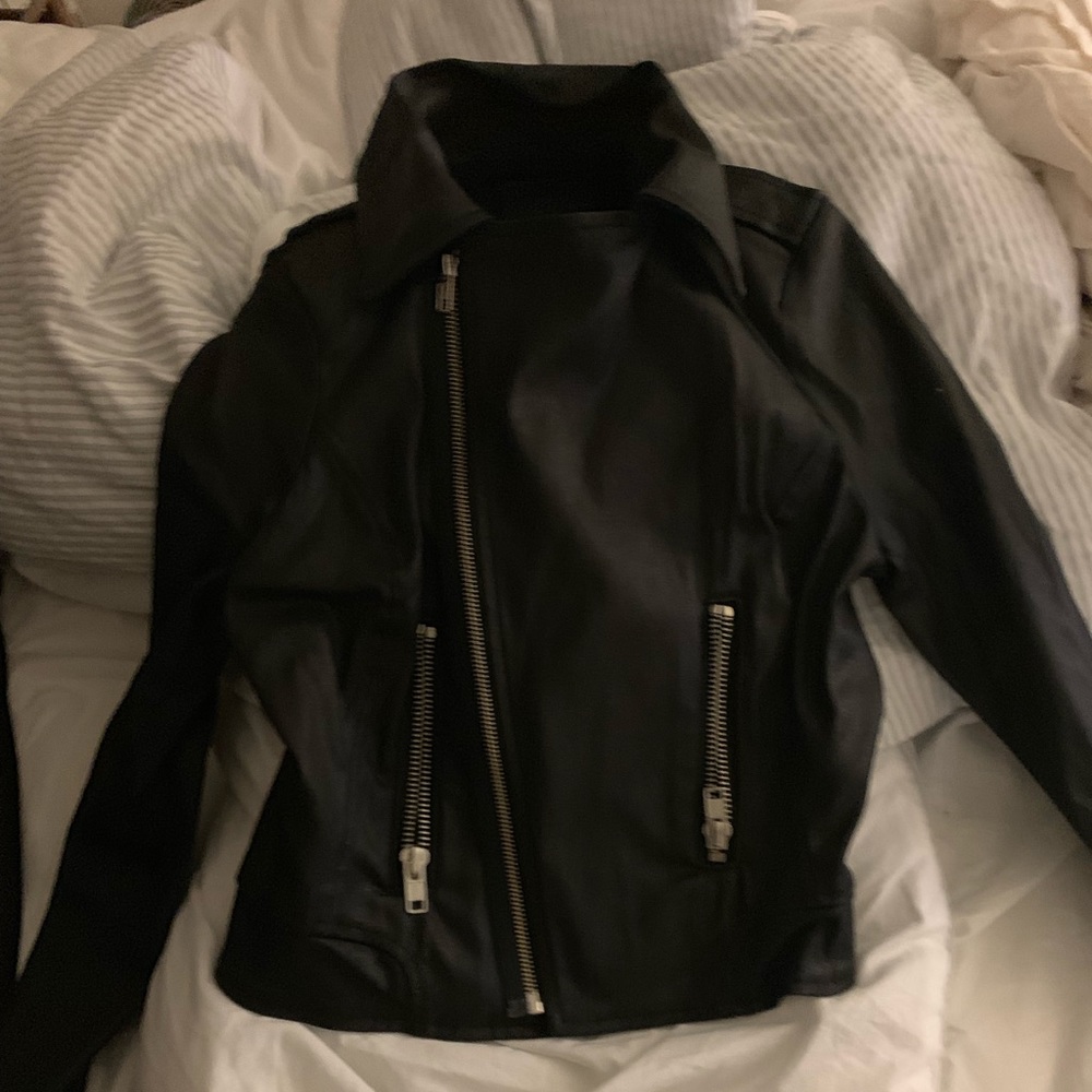 NWOT True Religion Leather Jacket Small